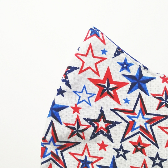 Red & Blue Star Face Mask - Picture 3 of 5